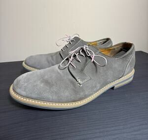 Johnston And Murphy Men's Size 13 M Gray Suede Leather Oxford
